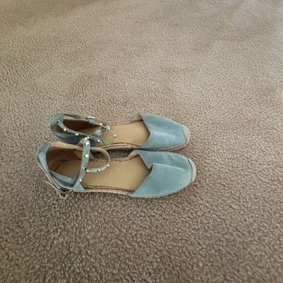 👡 Mark Fisher MACI Espadrilles | Sky Blue | Jute Sole | Summer-Ready - Picture 1 of 4